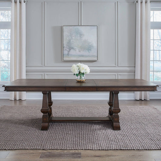 Provence Park - Trestle Table - Brown - Hornell Furniture Outlet