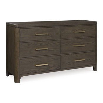 Radkin - Dresser - Burnished Brown - Hornell Furniture Outlet