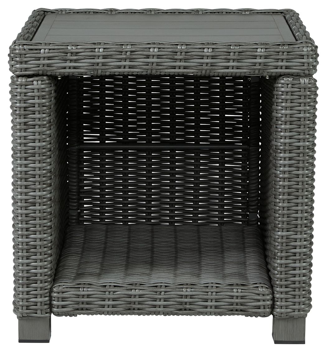 Elite Park - Gray - Square End Table - Hornell Furniture Outlet