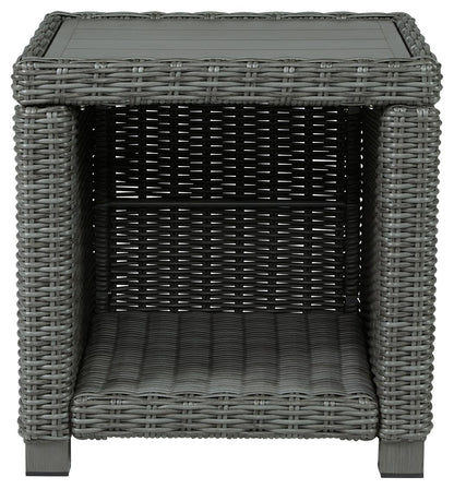 Elite Park - Gray - Square End Table - Hornell Furniture Outlet