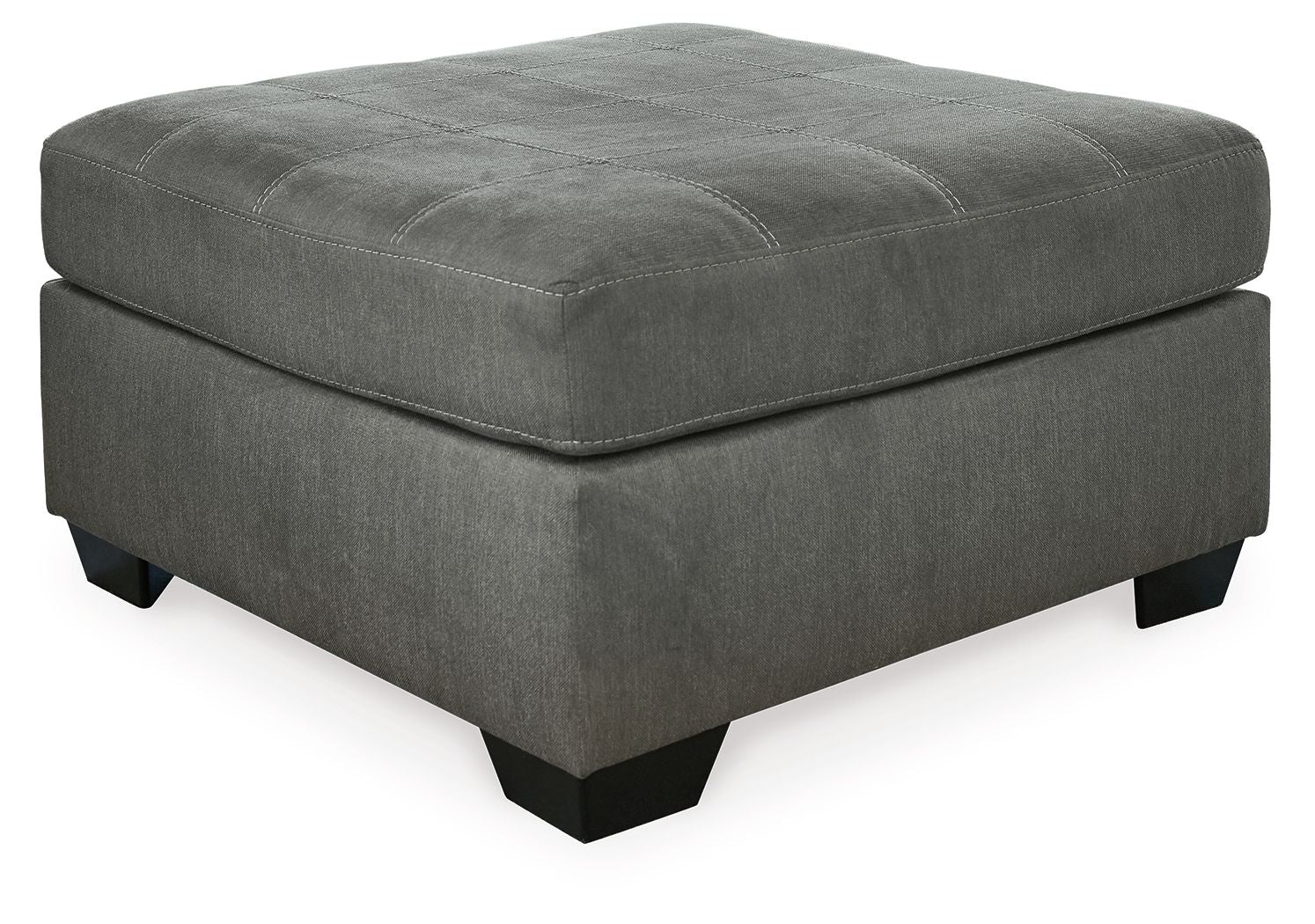 Pitkin - Oversized Accent Ottoman - Slate - Hornell Furniture Outlet