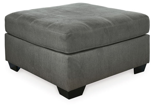 Pitkin - Oversized Accent Ottoman - Slate - Hornell Furniture Outlet