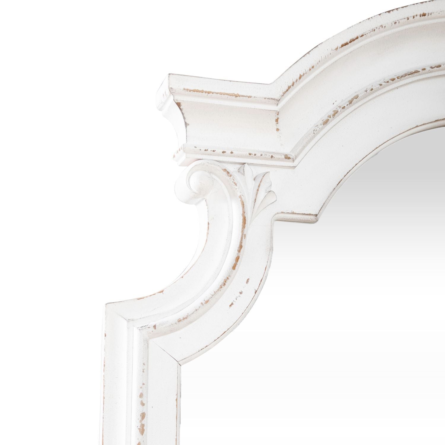 Magnolia Manor - Floor Mirror - White - Hornell Furniture Outlet