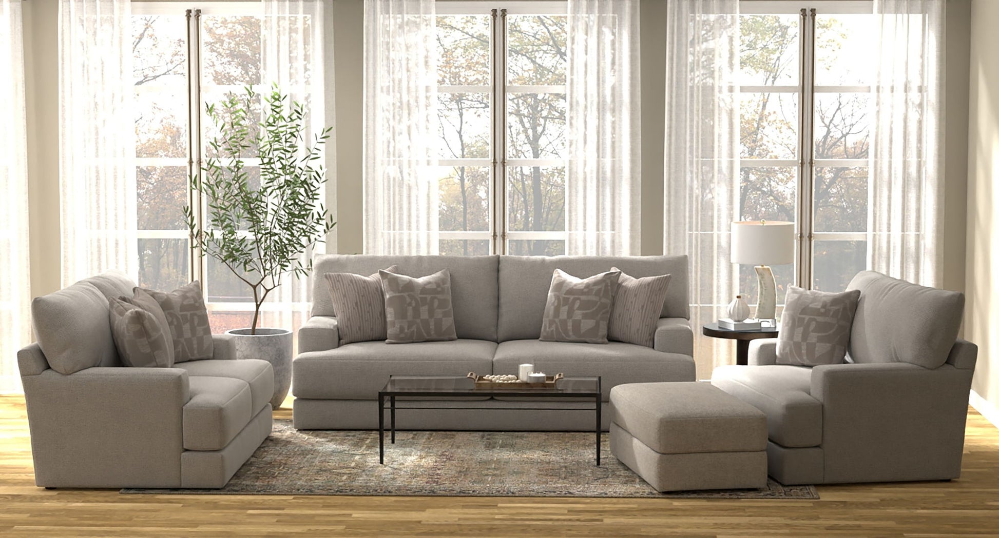Zeke - Loveseat - Cloud - Hornell Furniture Outlet