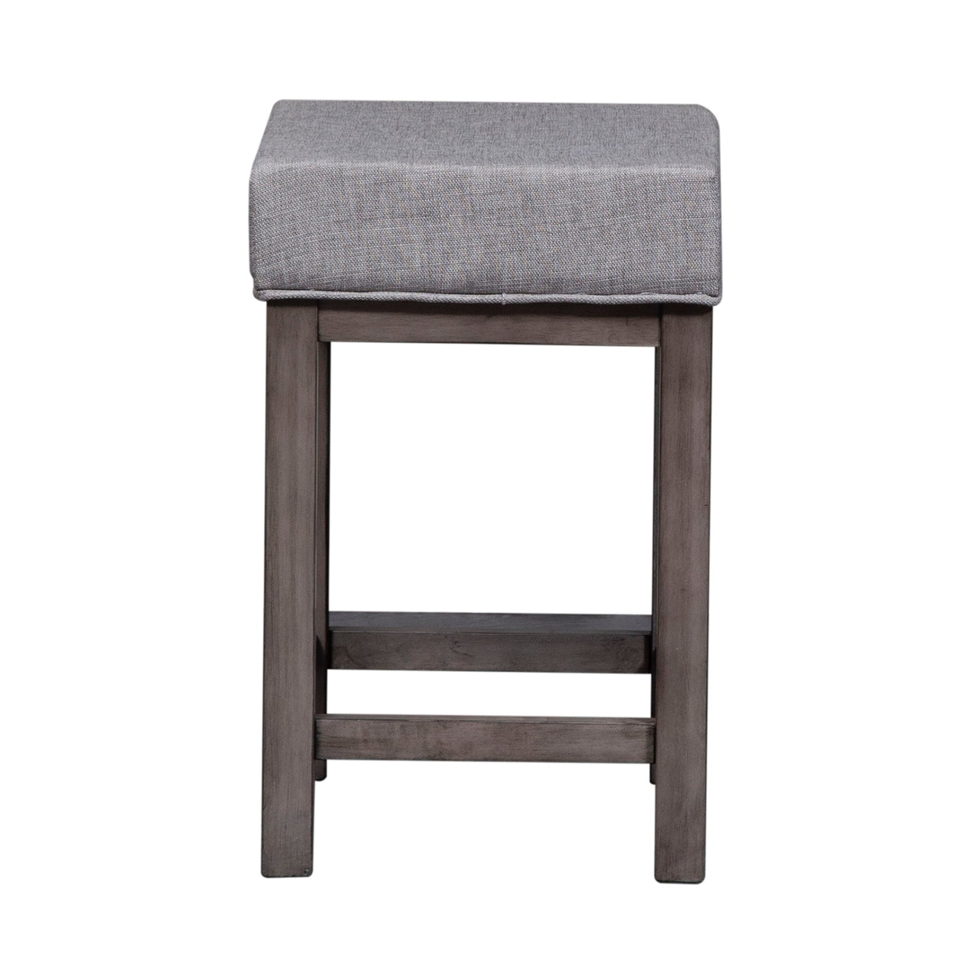 Tanners Creek - Upholstered Console Stool (Set of 3) - Dark Gray - Hornell Furniture Outlet