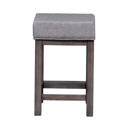 Tanners Creek - Upholstered Console Stool (Set of 3) - Dark Gray - Hornell Furniture Outlet