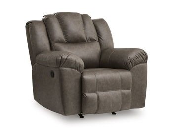 Lowilla - Rocker Recliner - Driftwood - Hornell Furniture Outlet