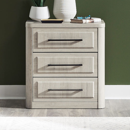 Modern Play - Nightstand With Charging Station - White - Hornell Furniture Outlet