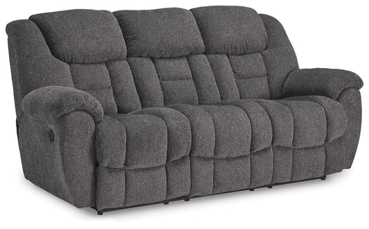 Foreside - Charcoal - Reclining Sofa - Hornell Furniture Outlet