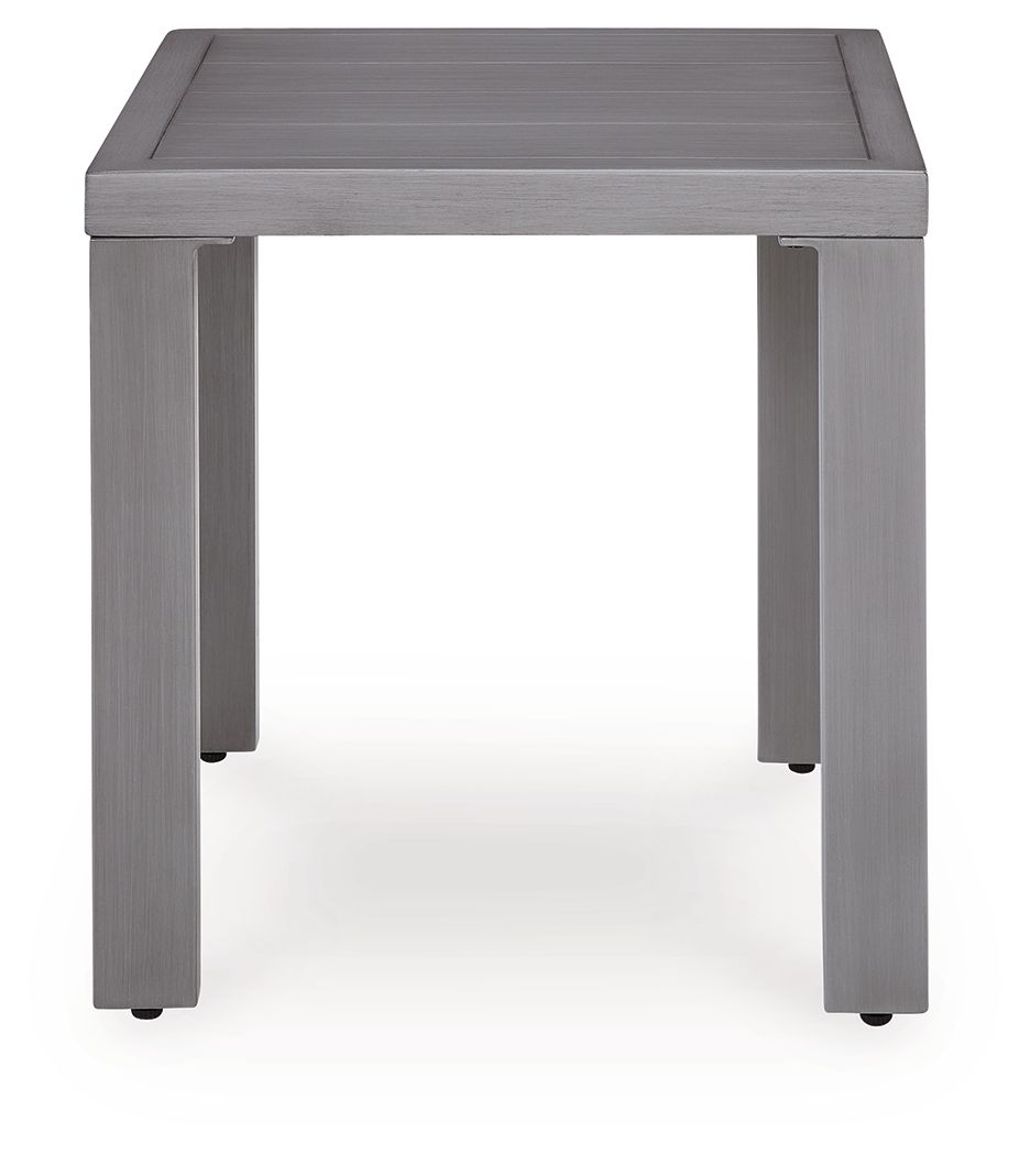 Half Moon Beach - Square End Table - Gray - Hornell Furniture Outlet