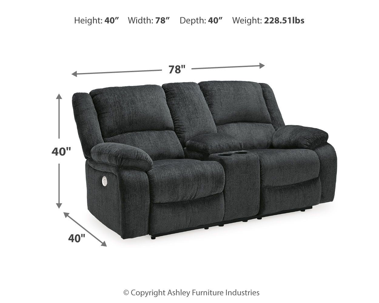 Draycoll - Reclining Loveseat - Hornell Furniture Outlet