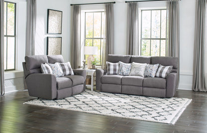 Searsport - Power Headrest Reclining Loveseat - Hornell Furniture Outlet