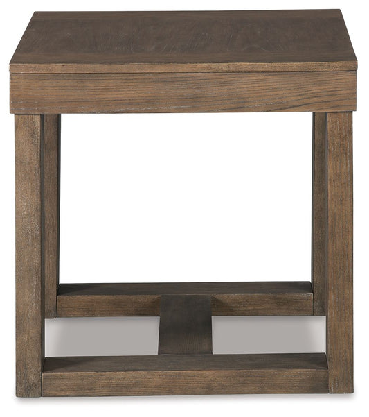 Cariton - Square End Table - Gray - Hornell Furniture Outlet