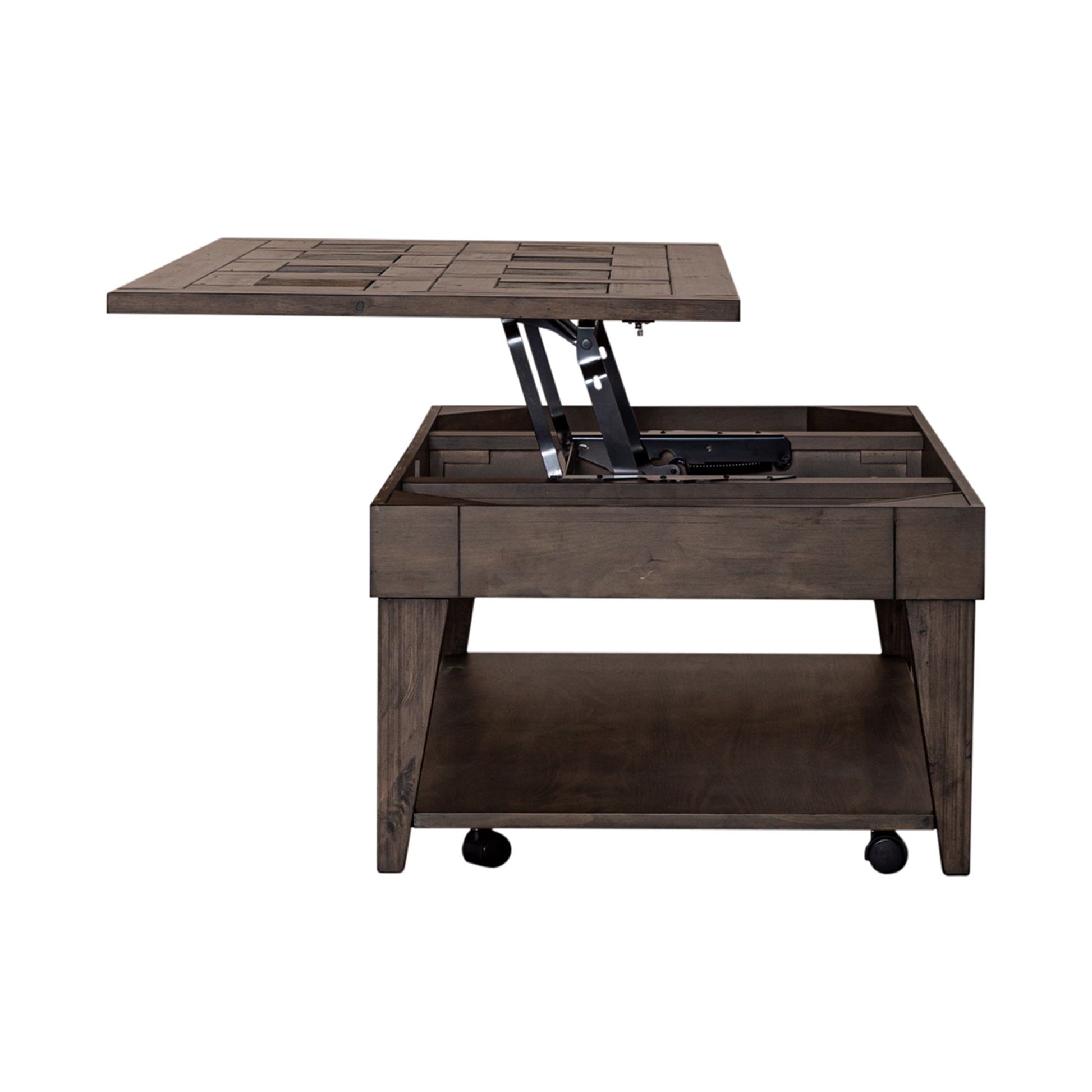 Arrowcreek - Lift Top Cocktail Table - Dark Brown - Hornell Furniture Outlet