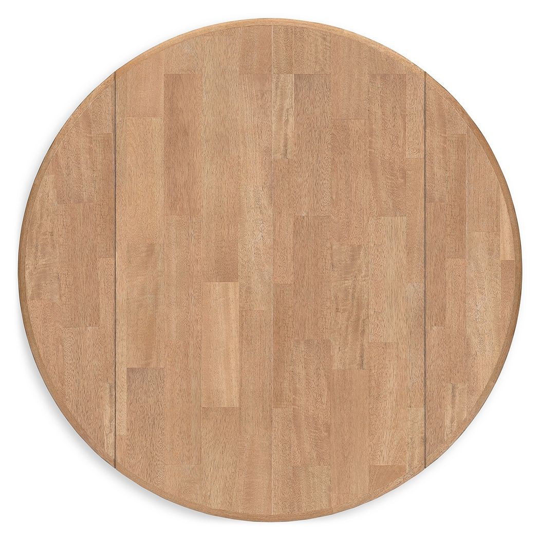 Gesthaven - Round Dining Room Drop Leaf Table - Hornell Furniture Outlet