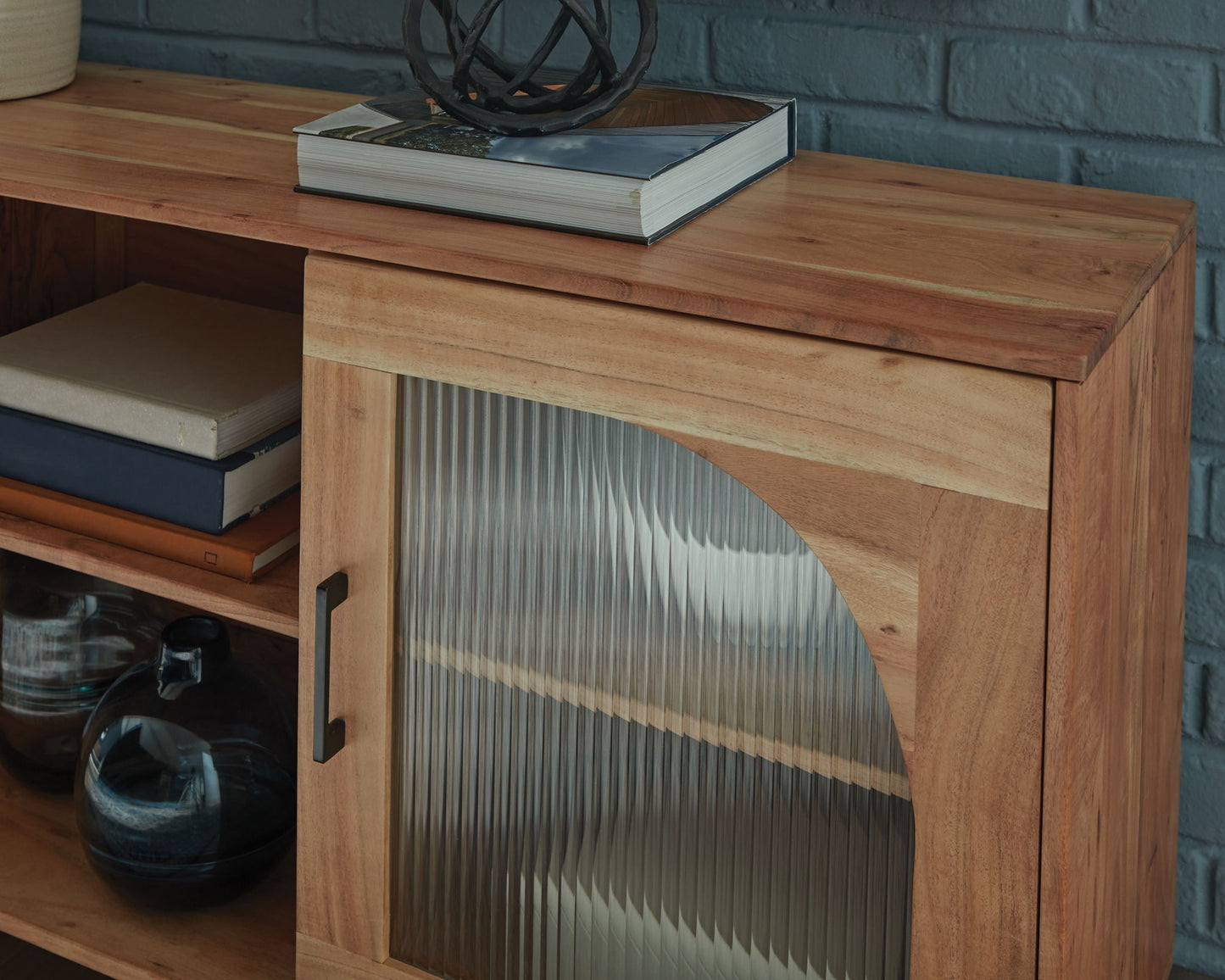Adway - Natural Brown - Accent Cabinet - Hornell Furniture Outlet