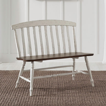 Al Fresco - Slat Back Bench (RTA) - White - Hornell Furniture Outlet