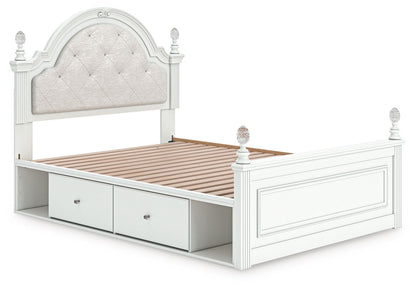 Kozlani - Upholstered Panel Storage Bed - Hornell Furniture Outlet