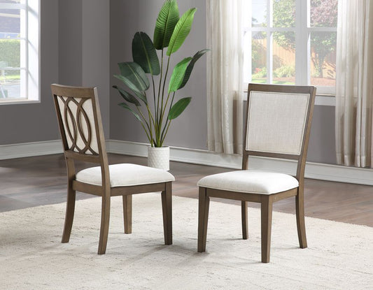 Bordeaux - Side Chair (Set of 2) - Brown - Hornell Furniture Outlet