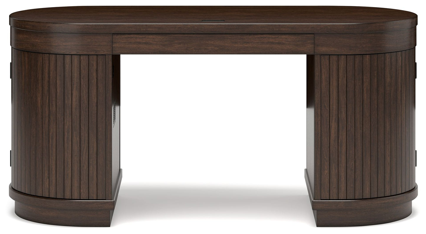 Korestone - Warm Brown - Home Office Desk - Hornell Furniture Outlet