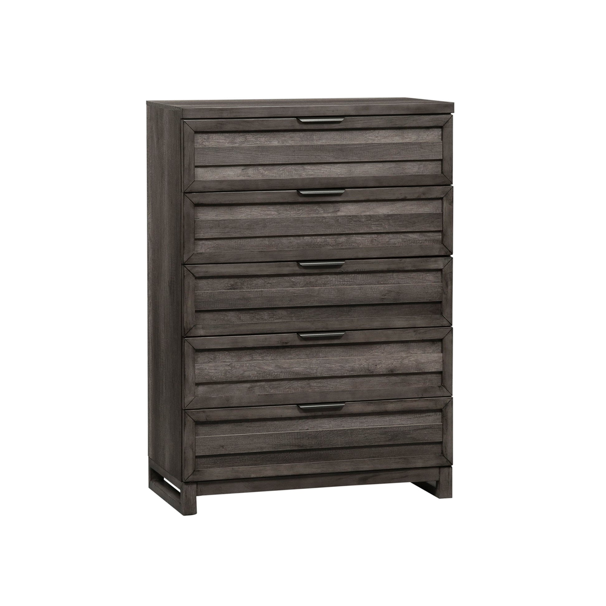 Tanners Creek - 5 Drawer Chest - Dark Gray - Hornell Furniture Outlet