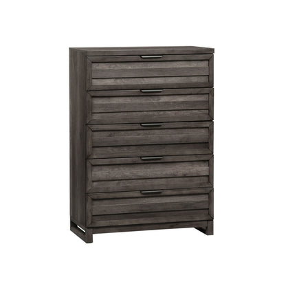 Tanners Creek - 5 Drawer Chest - Dark Gray - Hornell Furniture Outlet