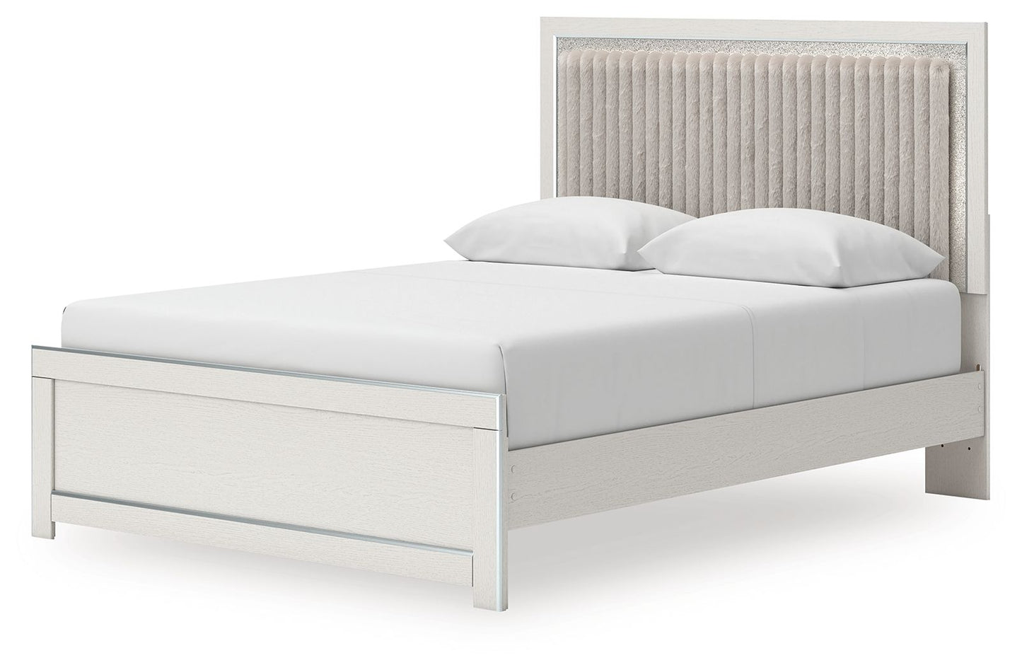 Zuraleus - Upholstered Panel Platform Bed With Roll Slats - Hornell Furniture Outlet