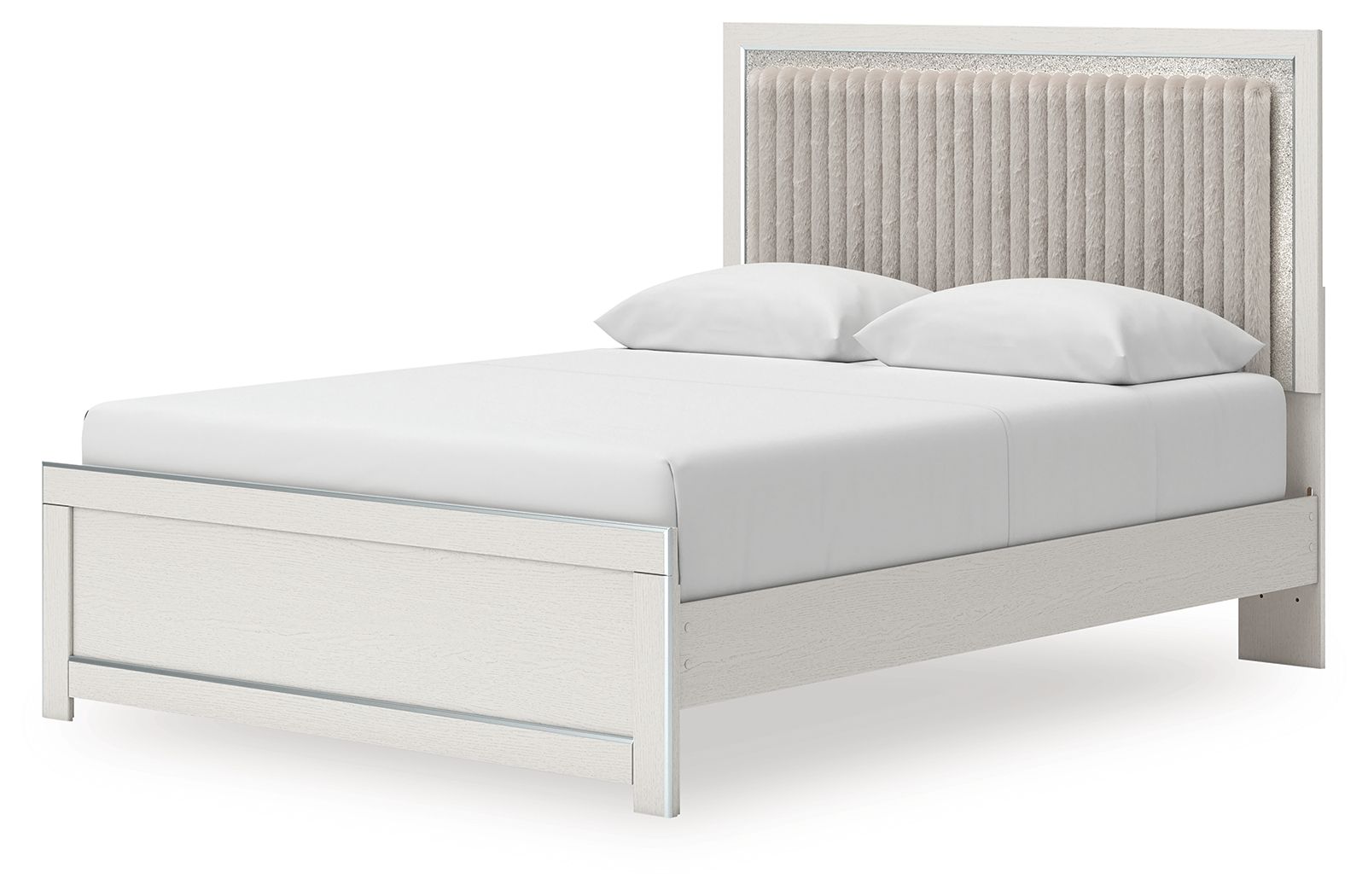 Zuraleus - Upholstered Panel Platform Bed With Roll Slats - Hornell Furniture Outlet