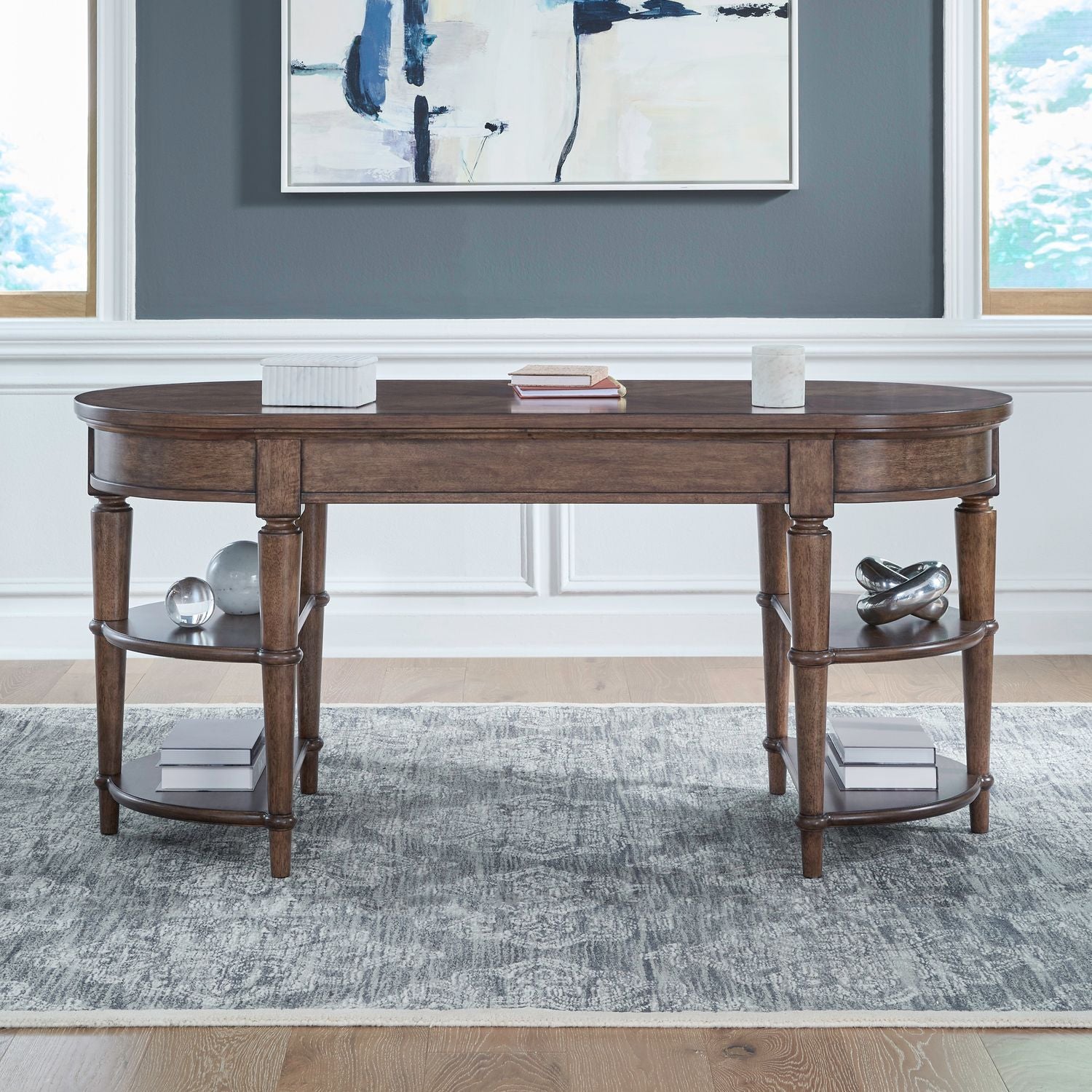 Harrison Heights - Writing Desk - Sienna - Hornell Furniture Outlet