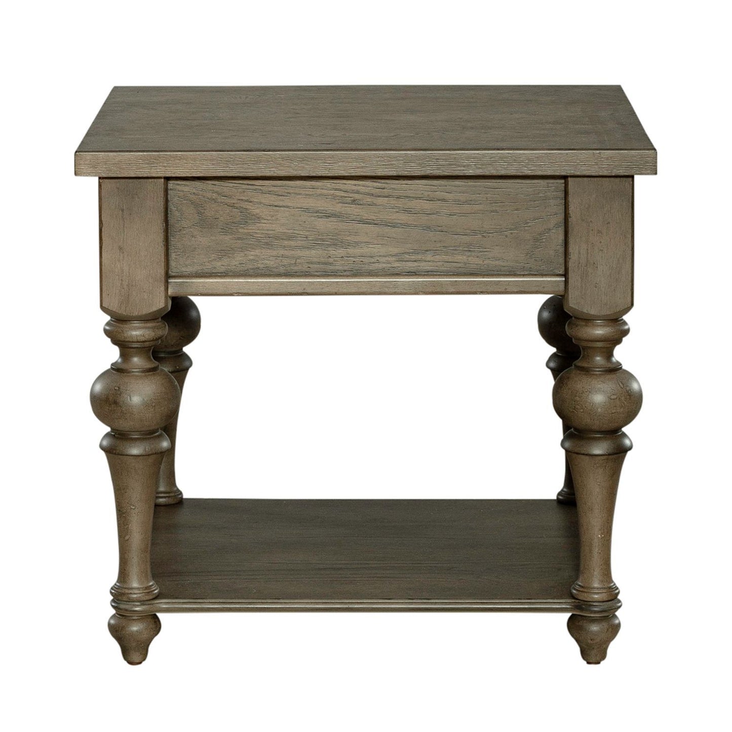 Americana Farmhouse - Drawer End Table - Light Brown - Hornell Furniture Outlet