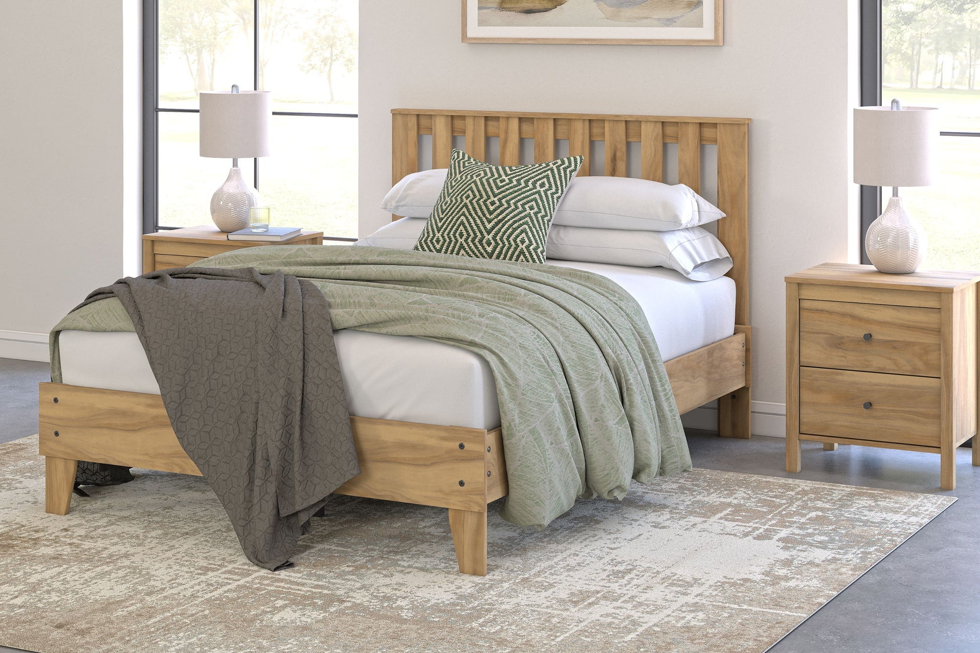 Bermacy - Platform Panel Bed - Hornell Furniture Outlet