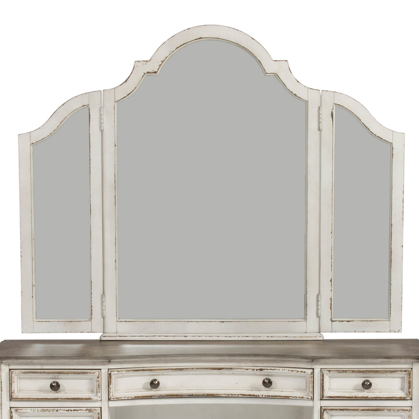 Magnolia Manor - Vanity Mirror - White - Hornell Furniture Outlet