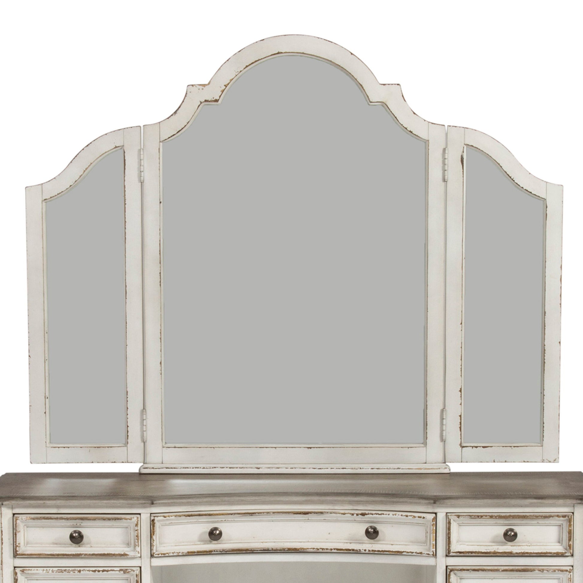 Magnolia Manor - Vanity Mirror - White - Hornell Furniture Outlet