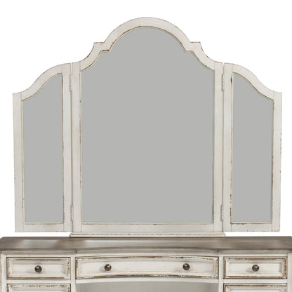 Magnolia Manor - Vanity Mirror - White - Hornell Furniture Outlet
