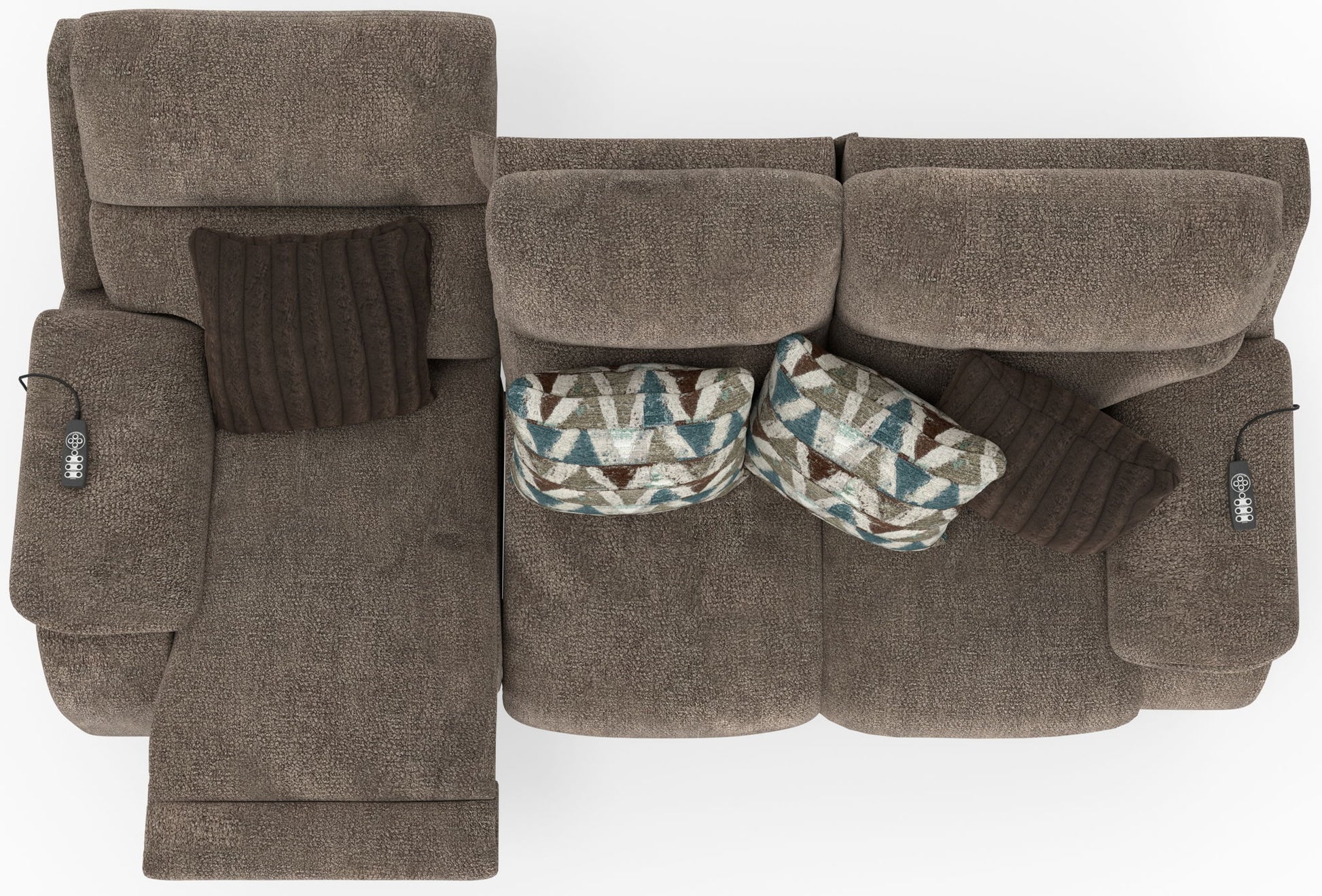 Joya - Zero Gravity Power Reclining Sofa With Power Adjustable Headrest And CR3 Heat/Massage/Lumbar - Mushroom - Hornell Furniture Outlet