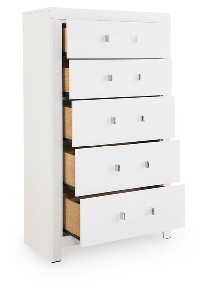 Maeling - Five Drawer Chest - Hornell Furniture Outlet