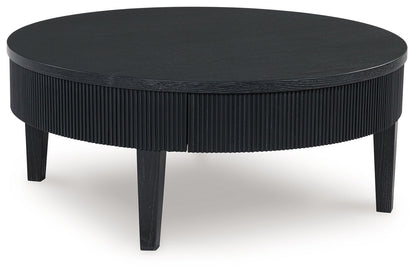 Marstream - Black - Round Cocktail Table - Hornell Furniture Outlet