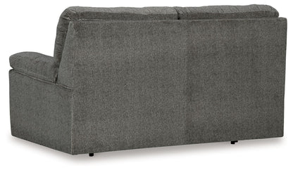 Bindura - Mineral - Glider Loveseat - Hornell Furniture Outlet