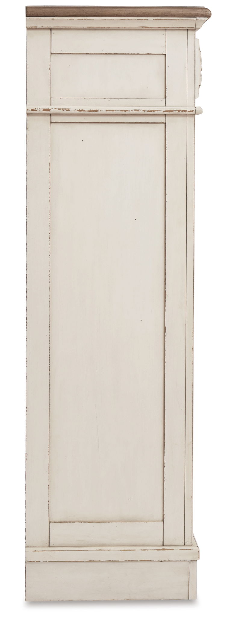 Realyn - Five Drawer Chest - White / Brown / Beige - Hornell Furniture Outlet