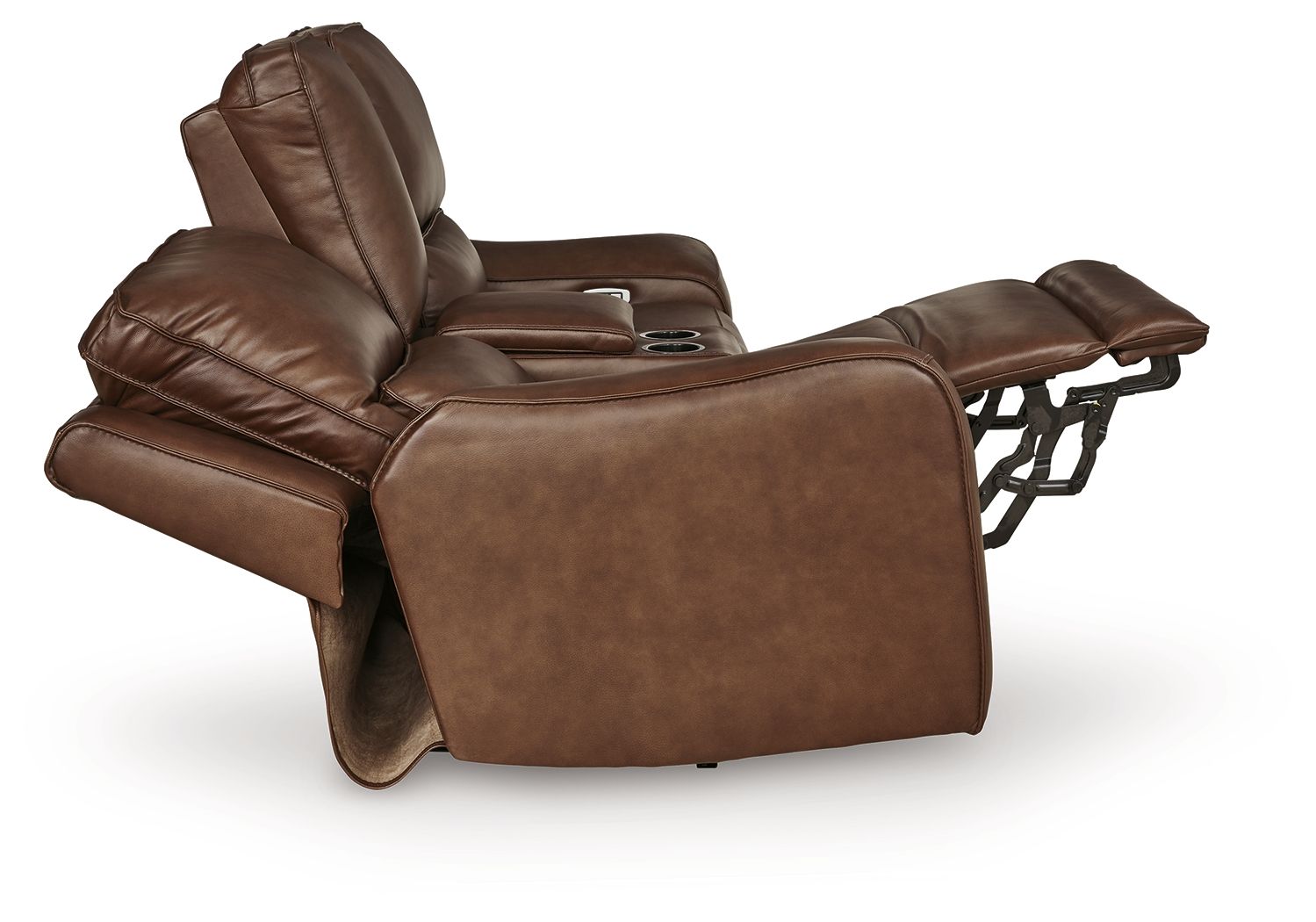 DeepWakes - Power Reclining Loveseat / Console / Adjustable Headrest - Hornell Furniture Outlet