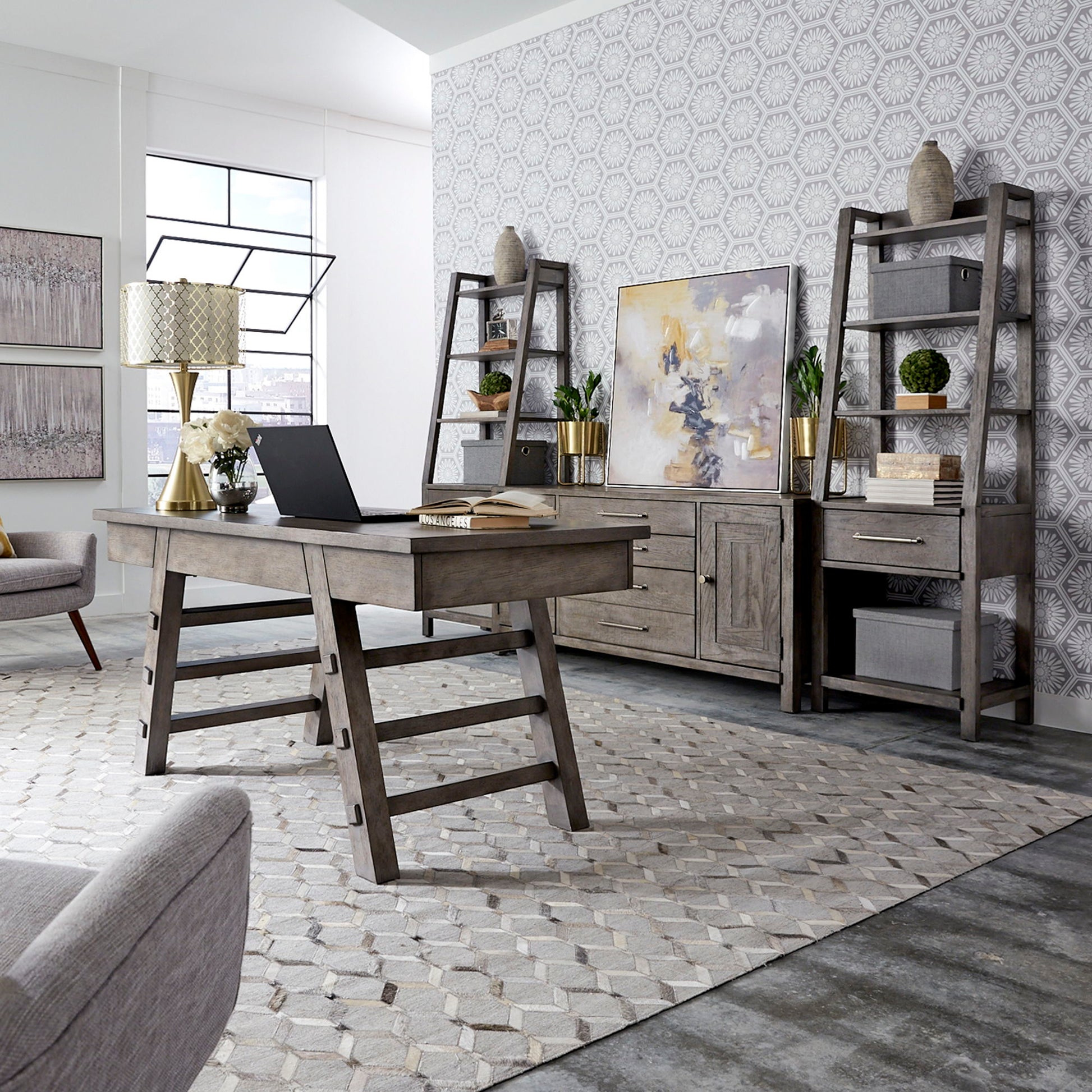 Modern Farmhouse - Complete Desk - Hornell Furniture Outlet