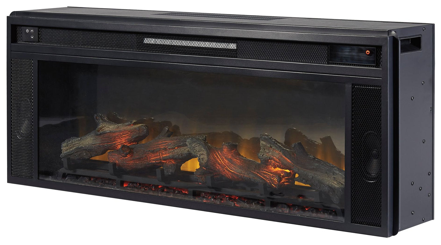 Entertainment Accessories - Black - Fireplace Insert - Rectangular - Hornell Furniture Outlet