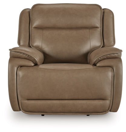 Glencroft - Power Recliner / Adjustable Headrest - Sahara - Hornell Furniture Outlet