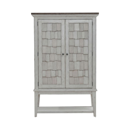 River Place - Bar Cabinet - White - Hornell Furniture Outlet