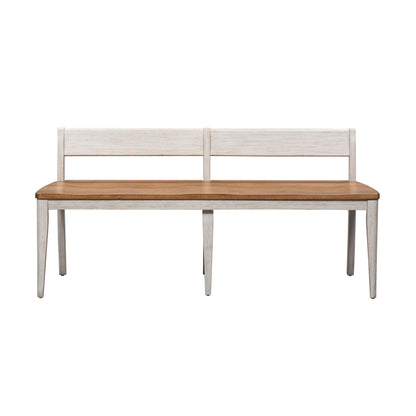 Farmhouse Reimagined - Bench - White - Hornell Furniture Outlet