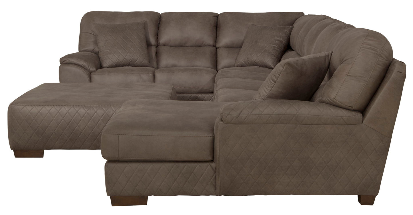Royce - Sectional With Cocktail Ottoman - Hornell Furniture Outlet