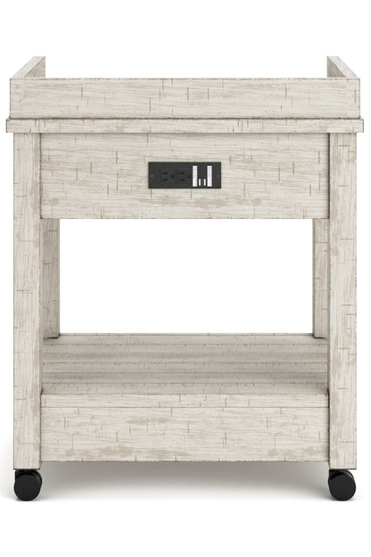 Carynhurst - Whitewash - Printer Stand - Hornell Furniture Outlet