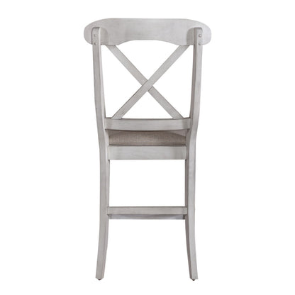 Ocean Isle - Upholstered X Back Counter Chair - Hornell Furniture Outlet