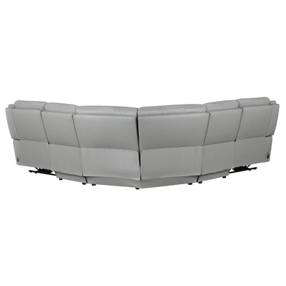 Alexandria - Leather Power Sectional - Hornell Furniture Outlet