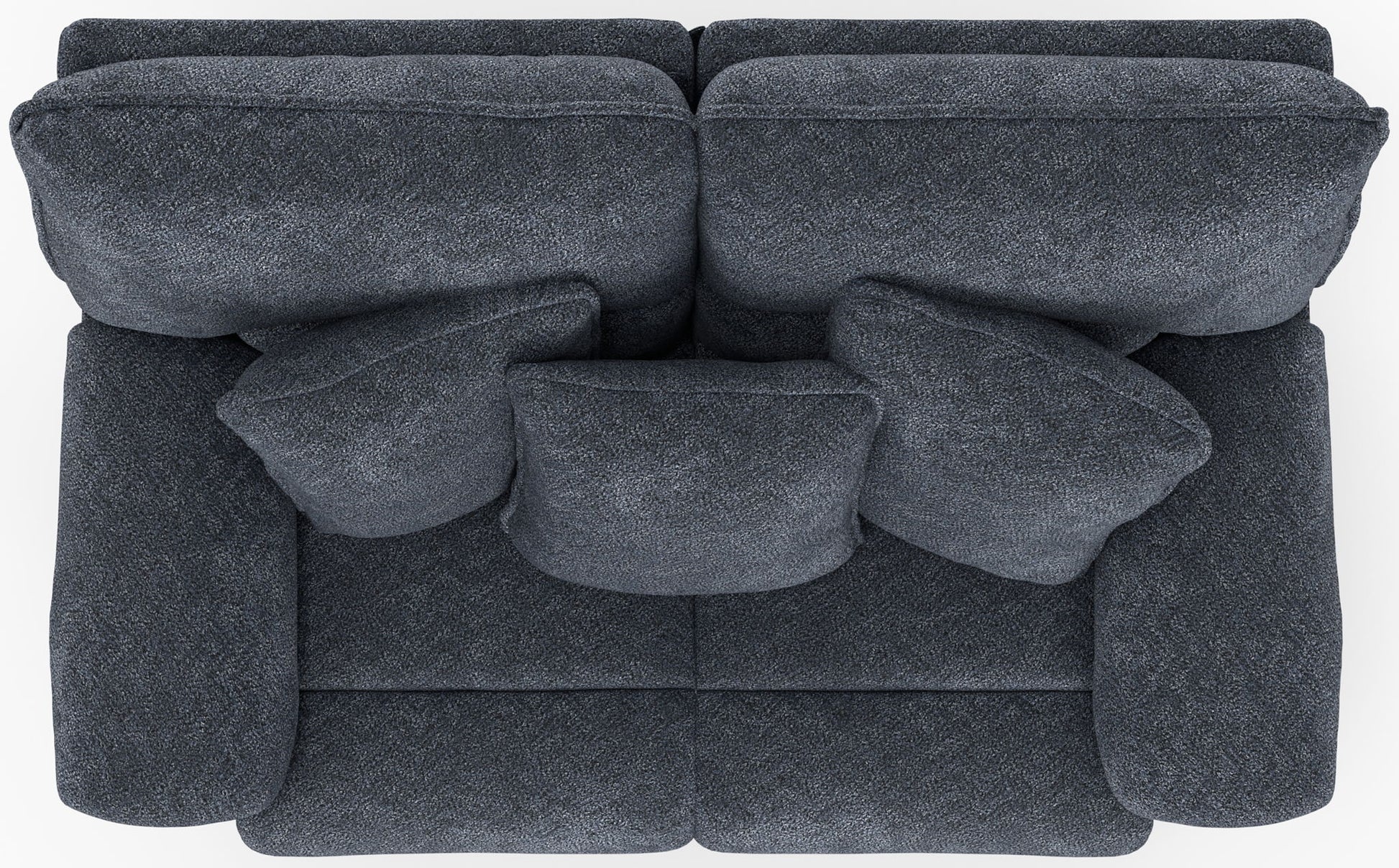 Paxon - Deep Seat Power Reclining Loveseat With Power Adjustable Headrest - Smoke - Hornell Furniture Outlet